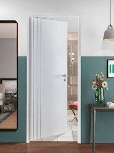 Portes intérieures inserts aluminium, modèle SCOLA.