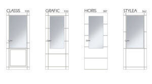 Portes TECHNIDECOR avec regard vitré