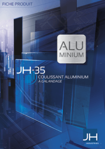 Couverture documentation fiche produit galandage aluminium JH-35