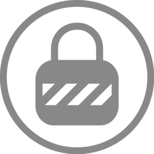 Logo antieffraction Logo antieffraction composé d'un cadenas gris