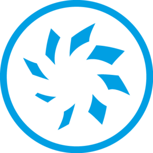 Logo esthétique Logo bleu symbolisant l'aspect esthétique