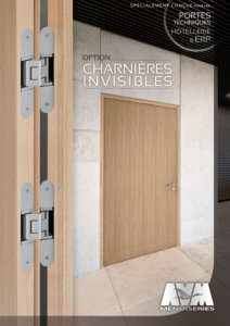 Bloc porte coupe-feu avec charnière invisible 