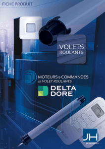Couverture documentation fiche produit pour les moteurs de volets roulants DELTA DORE