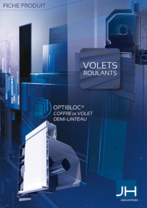 Couverture documentation fiche produit volet roulant OPTIBLOC