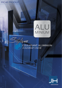 Couverture documentation fiche produit coulissant aluminium STYLIUM