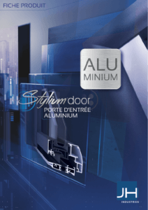 Couverture documentation fiche produit portes d'entrée aluminium STYLIUMDOOR
