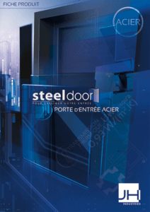 Couverture documentation fiche produit portes d'entrées acier STEELDOOR