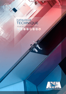 Couverture du catalogue technique pour les portes techniques