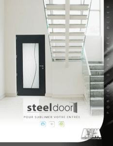 Couverture de la documentation commerciale porte d'entrée acier STEELDOOR