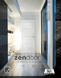 Couverture de la documentation commerciale des portes d'entrées pvc ZENDOOR